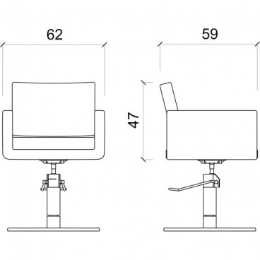 Кресло парикмахерское "USHAPE"