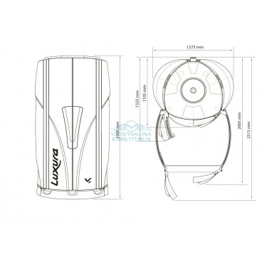 Солярий вертикальный &quot;Luxura V7 48 XL Ultra Intensive&quot;
