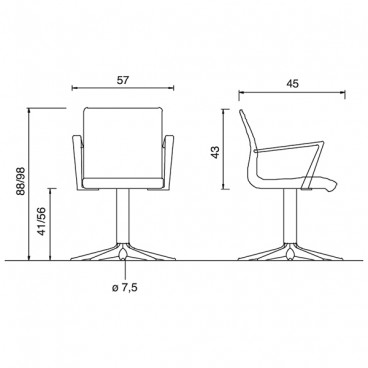 Кресло парикмахерское "ALUOTIS"