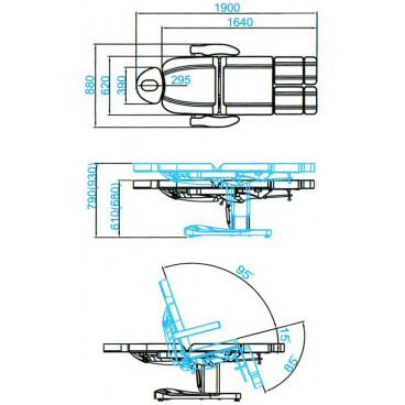 Педикюрное кресло SD-3803AS, 2 мотора