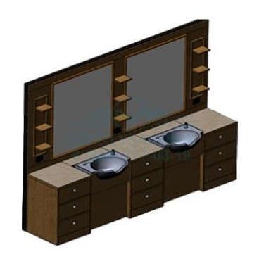 Мужское зеркало барбер Tivoli 2