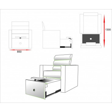 Кресло педикюрное Suppose