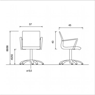 Кресло парикмахерское "Aluotis Dieci"