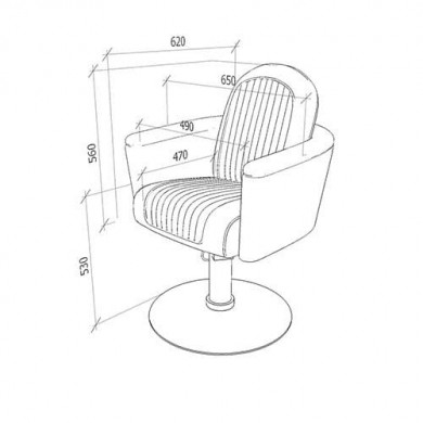 Кресло парикмахерское &quot;Riga&quot;