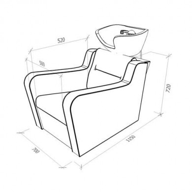 Мужская мойка барбер Atlanta