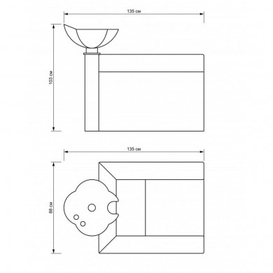 Парикмахерская мойка Chiara