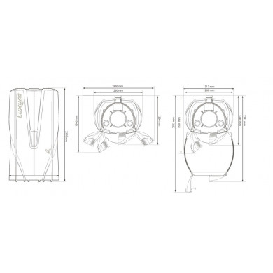 Вертикальный солярий &quot;Luxura V8 48 XL INTELLIGENT&quot;